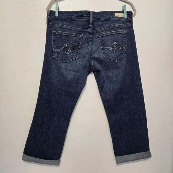 Adriano Goldschmied Jeans Women's Size 30 Tomboy Crop Relaxed Straight Capri Low - Picture 2 of 10
